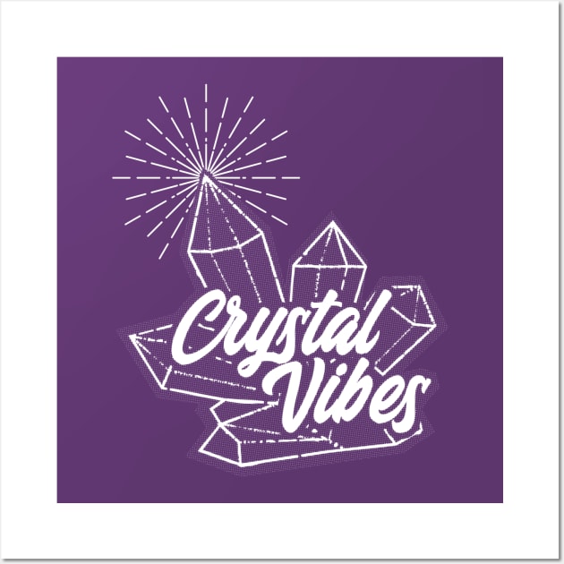 Crystal Vibes Wall Art by Jitterfly